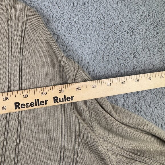 Arnold Palmer Sweater Mens Size XL Camel Brown Cardigan VTG Loose Fit Old Money - Picture 13 of 14